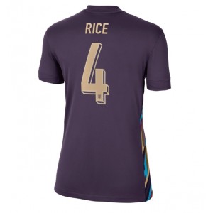 Fotbalové Dres Anglie Declan Rice #4 Dámské Venkovní Oblečení ME 2024 Krátký Rukáv
